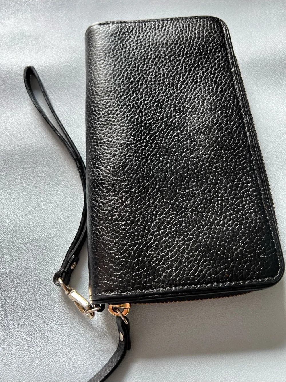 Kate Spade Black Large Continental Wallet with gold tone hardware